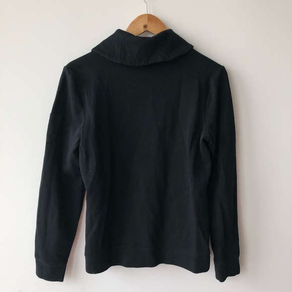 Ralph Lauren Black V Neck Toggle Sweater - Picture 2 of 7